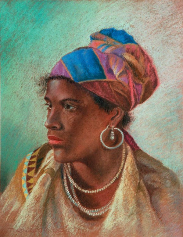Portrait of a woman by Frederick Arthur Bridgman